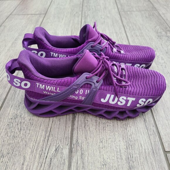 Women's Just So So Purple Athletic Sneakers Size US 9 EU 40 - Picture 4 of 12